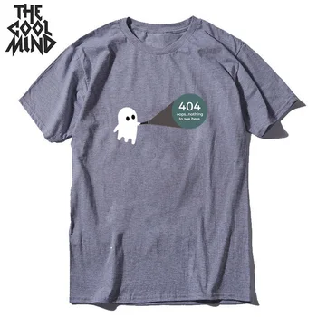 COOLMIND bavlna 404 chyba tlače mužov tričko cool krátky rukáv voľné mužov tričko príležitostné letné voľné funny t-shirt tee tričko