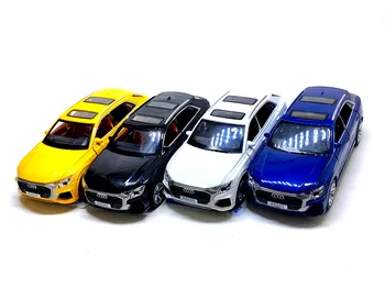 Vysoká simulácia 1:32 Audi Q8 so zvukom ľahký vytiahnuť späť zliatiny toy model auta, hračky pre deti, darčeky, doprava zdarma