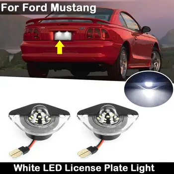2 ks Na Ford Mustang 1994-2004 Vysoký Jas Biele LED špz Svetlo poznávacia Lampa