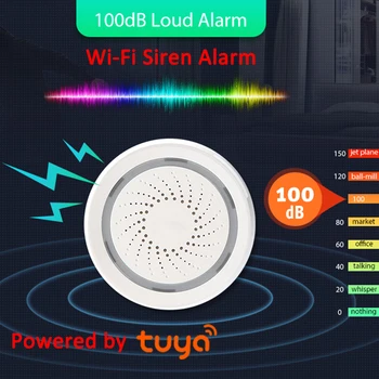 Tuya Smart Dvere, Okno Kontakt Senzor Siréna Zvuk Budíka Prepojenie Alarm Systém Kit