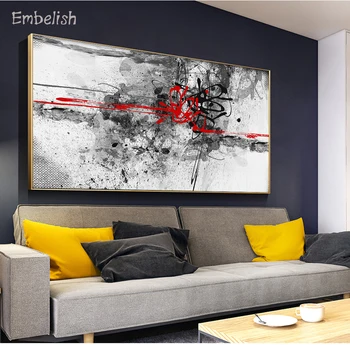 Embelish 1 Ks Abstraktné Textúrou Koláž S Priestorom Veľké Nástenné Obrazy Pre Obývacia Izba HD Plátno na Maľovanie Domova Plagáty