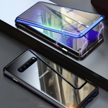 Predné Sklo Plný 360 Obal Pre Samsung Galaxy S9 S8 Plus S Poznámka 9 8 Note8 Note9 S9Plus Magnetické Nárazníka Samsung S9Plus Prípade S8Plus