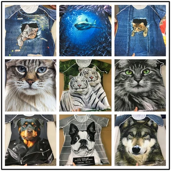 NoisyDesigns Kawaii 3D Zvierat Lenivosť Print T Shirt pre Dospievajúce Dievčatá Módnej Značky Žena O Neck T-shirts Harajuku Krátky Rukáv Tees
