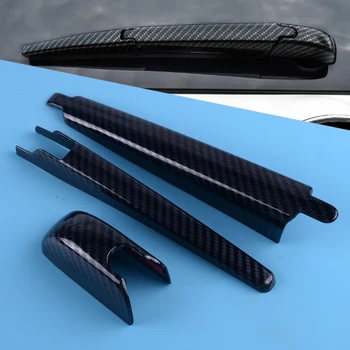 CITALL 3KS Auto ABS Uhlíkových Vlákien Textúra Zadné Okno, Stierač Kryt Výbava Chránič vhodný Pre Toyota RAV4 2019 2020