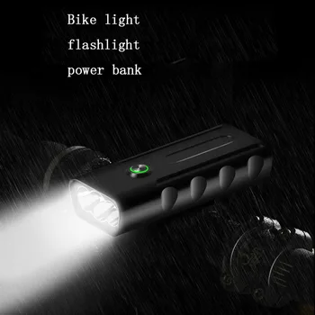 15000Lum T6 USB Nabíjateľné Vstavané 5200mAh 3Modes Bicyklov Svetla Vodotesné Svetlo na Bicykel Bicykel Príslušenstvo Svetlometu w/zadné svetlo