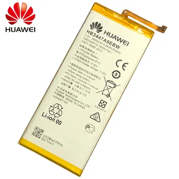 Hua Wei Originálne Batérie HB3447A9EBW pre Huawei Ascend P8 HRA-L09 HRA-UL00 HRA-UL10 2600mAh Li-ion s