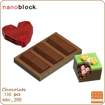 Kawada Nové Nanoblock Čokoláda Micro-Veľké Stavebné Bloky NBC-290 130pcs Úroveň 2 Diamond Mini Kreatívne Hračky Pre Deti,
