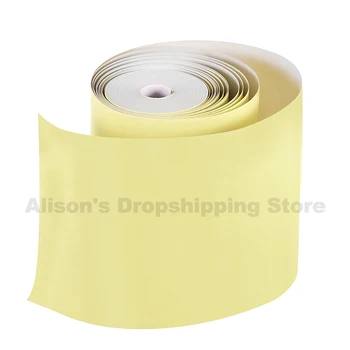 Žltá farba tepelnej doručenia foto papier do tlačiarne pre Peripage Paperang P1 P2 mini pocket mobiel telefón bluetooth tlačiareň, 58mm A6