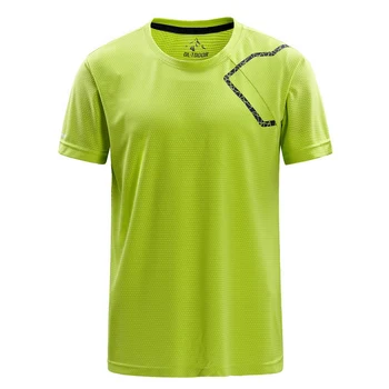 LOMAIYI Hi-Q Značky Kompresie Mens Príležitostných T Košele Lete Úsek Priedušná Fitness Jersey Joggers Rýchle Suché Muži T-Shirt AM264