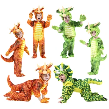 Horúce detský Kostým Chlapcov Málo T-Rex anime Cosplay Kostým Dinosaura Jumpsuit Cosplay Halloween Christmas party kostýmy