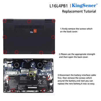 Kingsener L16L4PB1 Notebook Batéria Pre Lenovo YOGA 720-13IKB 13IKBR 15IKB Jogy 730-13IKB L16L4PB1 L16M4PB1 5B10M52739 7.68 V 48Wh