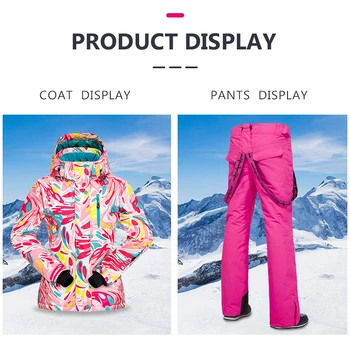 PHMAX Zimné Lyžiarske Bunda Nepremokavá Zahustiť Lyžovanie Vyhovovali Udržať Teplé Fleece Lyžovanie Bunda Snowboard Oblečenie Muži Ženy Lyžiarske Oblek