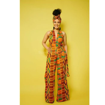 Africké Šaty pre Ženy 2020 Módne Dashiki Tlač Maxi Ankara Štýl Lacies Afriky Oblečenie DIY Bandag Sexy Šaty, Africaine