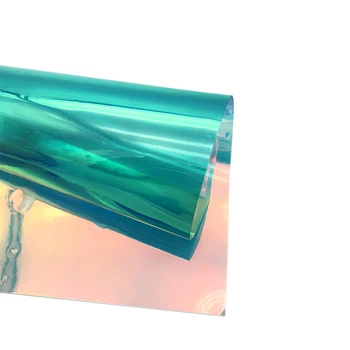 David príslušenstvo 30x100cm transparentné PVC magické zrkadlo Multicolor Zmena farby PVC jasné, pvc vinyl holografické,1Yc4441