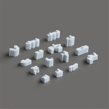 10pcs/veľa plastové č. 1/2000 zmenšený model budovy pre vlak rozloženie alebo súpravy budovy hračky
