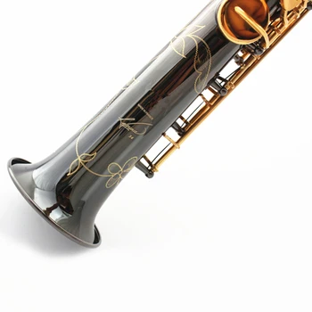 Francúzsko Soprán Saxofón Bb R54 strunový Nástroj Sax Black Nikel-Zlato saxofone saxofon Hudobné Nástroje Vysokej Kvality