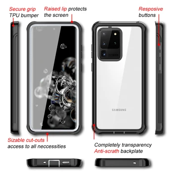 S20 Ťažkých Plné Telo Pre Samsung Galaxy S20 Ultra S10 Plus Note10 Plus 5G Shockproof Bumper Kryt S Screen Protector