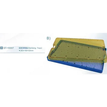 Stredné nástroj dezinfekcia box s nehrdzavejúcej ocele ústie + silica gel pad/ Sterilizáciu Vaničky 10007