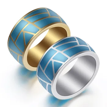 Nové Módne Modré Krúžky 316L Nerezovej Ocele, Zásnubné Prstene Snubné prstene pre Mužov, Ženy Šperky Darček