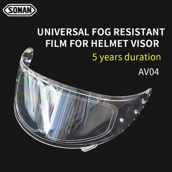 Soman Anti-fog film pre Motocyklové Prilby clony proti oslneniu Plnú tvár alebo otvorte tvár Univerzálne použitie AV04 Platný dátum nad 5 rokov