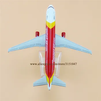 Vzduch Vietnam Vietjet Letecké spoločnosti Airbus 320 A320 Dýchacích ciest Lietadlo Model Zliatiny Kovový Model Lietadla Diecast Lietadla 16 cm Darček