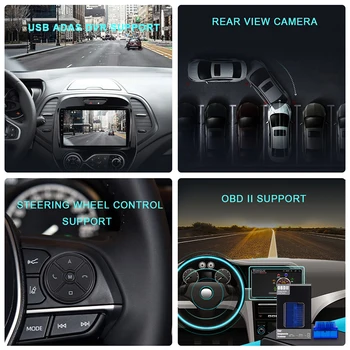 EKIY IPS Android 9.0 2 DIN BT, WIFI, GPS Navigačné DVD Pre Subaru Forester 2004-2008 Auto Stereo Auto Multimediálne USB Rádio Prehrávač