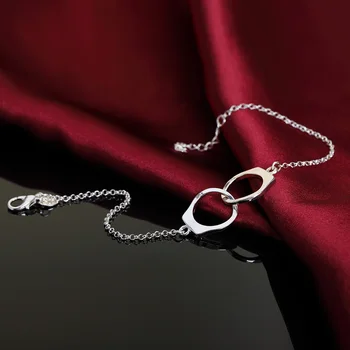 Móda 925 Sterling Silver Náramok Spätosť Lásky Náramok Pre Ženy & Mužov, Darčeky, Šperky