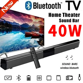 40W 20W 2020 2021 Nové Bezdrôtové Bluetooth zariadenia Soundbar Stereo Reproduktorov domáceho Kina TV Sound Bar Subwoofer, Hudobný Prehrávač
