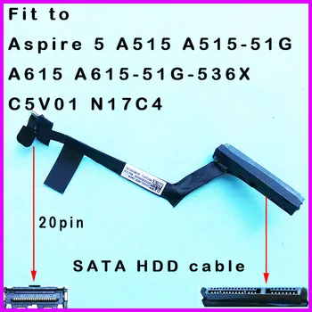 Nový pôvodný HDD SATA Kábel Pevného Disku Konektor Pre Acer Aspire 5 A515 A515-51G A615 A615-51G-536X C5V01 N17C4 DC02002SU00
