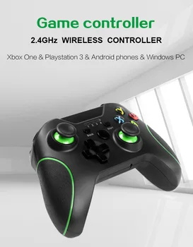 2.4 G Xbox Jeden Bezdrôtový Herný ovládač Wireless Gamepad Bez Bluetooth Pre systém Windows PC 7 / 8 / 10 Pre PS3 / Android