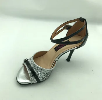 Nové Fashional dámske latinské tanečné topánky sála salsa topánky tango topánky party & svadobné topánky s krištáľovo pracky 6245BS