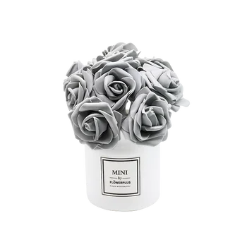 7 CM 24Heads Tvorbu Peny Umelé Ruže Kvet pre Svadobné Dekorácie Veniec HOBBY Ručné Domov Plavidlá Kvety Kytice