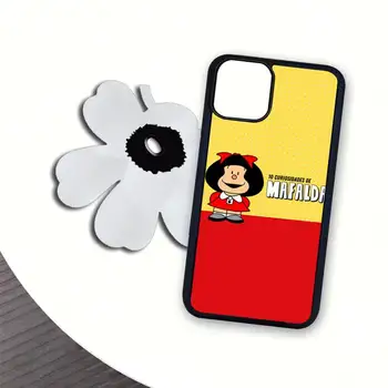 Mafalda Krásne Transparentné puzdro pre iphone se 2020 6 6 7 8 plus x xs max xr 11 12 pro max coque