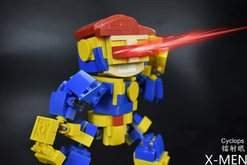 Hasbro X-Men Cyclops Wolverine Bloky DIY Model MINI Bloky HRAČKA Akcie Obrázok Speelgoed Voor Kinderen Hračky