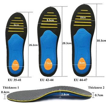 EVA Šport Beh Arch Podporuje Vložky, Podložky Pre Topánky Jediným Ploché Nohy Ortopedické pre nohy Muža, Ženy, pre Masáž topánky jediným