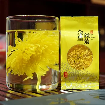 Taška Kvet Čaj Chryzantéma Čaj Gold Royal Silk Super Premium Tongxiang Chryzantéma Čajových Lístkov Oheň Zdravé Potraviny 100 Tašky