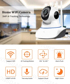 Yoosee 1080P Bezdrôtové IP Kamery Pan Tilt 2MP Dome Krytý obojsmerné Audio CCTV WiFi Kamera Baby Monitor Video Ochranný Dohľad