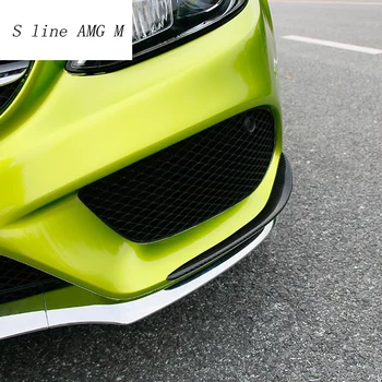 Auto styling hmlové svetlá mreža sloty auto hmlové svetlá zahŕňa Samolepky, dekorácie pásy na Mercedes Benz C Trieda W205 Príslušenstvo