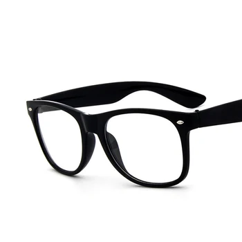 2019 Retro pánske Transparentné sklá číre šošovky PC Comotuer Námestie okuliare rámy pre ženy čítanie okuliare muž Predstavenie
