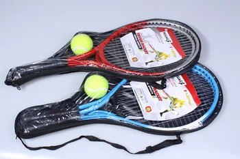 Sada 2 Teenager Tenisová Raketa Pre Vzdelávanie raquete de tenis Uhlíkových Vlákien Top Oceľ Materiál tenis reťazec s Free ball