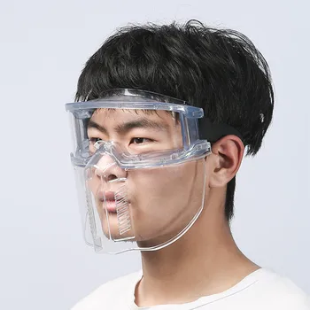 Štít na tvár S Okuliare Full tvárový Ochranný štít, Anti-splash Proti prachu Kuchyňa mascarillas de proteccion