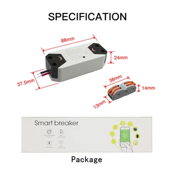 DIY WiFi Smart Light Switch Univerzálny Chránič Časovač, Diaľkové Ovládanie Práce s Alexa Domovská stránka Google Smart Home 1 Kus