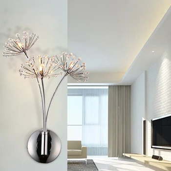 Moderné Americké Luxusné Nástenné Svietidlo Crystal Jednoduchá Obývacia Izba, Spálňa, Nočné Lampy Výzdoba Domov Stenu Sconce Svietidlo Luminaria