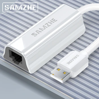 SAMZHE USB 3.0 1000 mb / s Gigabit Lan Adaptér USB 3.0 na RJ45 Ethernet Siete Internet Karty pre systém Windows 7/8/10/XP USB Ethernet