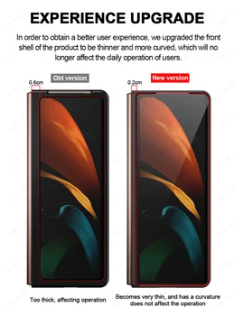 Pre Samsung Galaxy Z Fold 2 5G Prípade Skladacie Originálne Kožené Puzdro Celý Zadný Kryt Pre Samsung Galaxy Z Fold 2 Veci