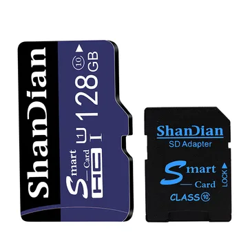 ShanDian Pôvodné Smart kartu sd 64 GB 32 GB, 16 GB 8 GB slot pre SDXC SDHC Pamäťovej Karty SmartSDXC SmartSDHC class10 trieda 6 Smartsd TF Karty