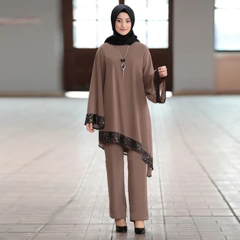 Ramadánu Eid Mubarak Dubaj Abaya Turecko Hidžáb Moslimských Sady Islamské Oblečenie Pre ženy, Ropa Mujer Kaftane Kaftan Islam Župan Femme