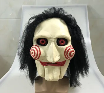 Latex Maškaráda Halloween Píla Reťazová Vrah Tému Maska Super Strašidelný Darček Maska