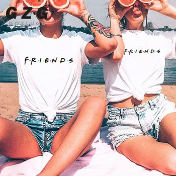 2019 nové módne bavlna priateľov tv tee tričko femme dámske košele ženy tričko leopard t shirt ženy krátke sleeve tee košele