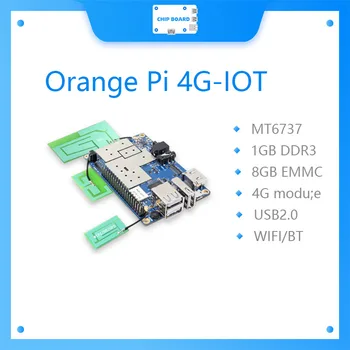 Orange Pi 4G-internet vecí 1 G Cortex-A53 8 GB EMMC Podpora 4G SIM Karty Bluetooth Android6.0 mini PC